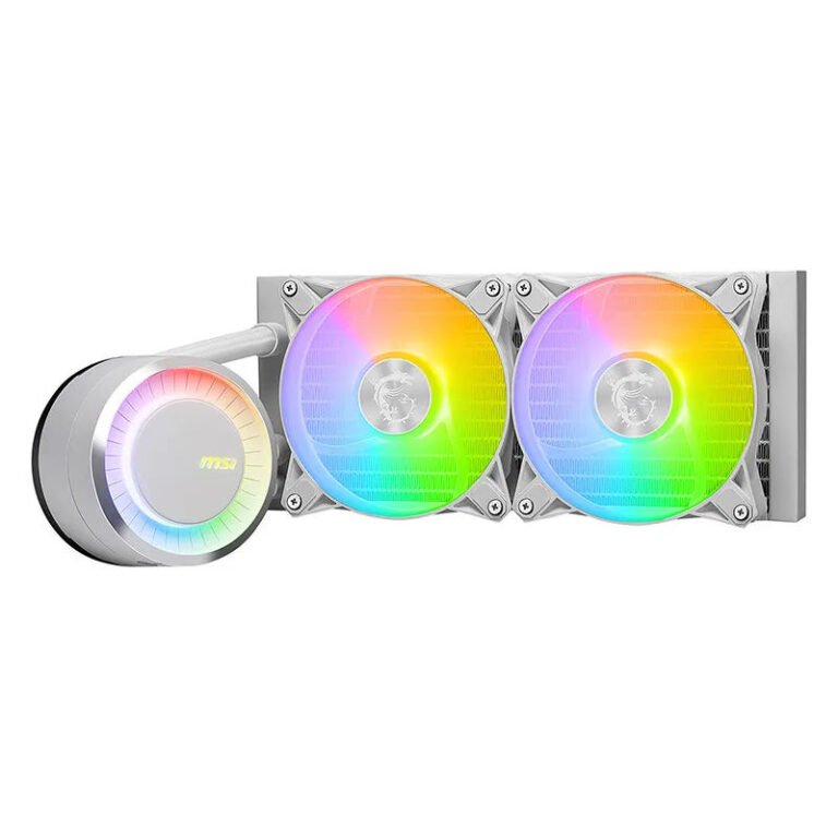 MSI-MAG-CORELIQUID-E240-ARGB-AIO-Liquid-CPU-Cooler-White