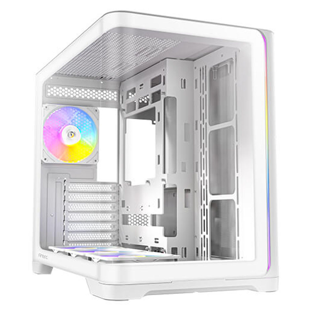 מארז לבן Antec C5 Curve ARGB Mid-Tower ATX 4x ARGB FANS Type-C
