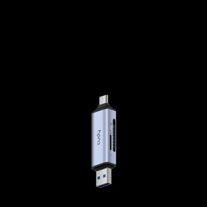 מתאם CUDY 2-IN-1 Dual USB 3.0 SD/TF Card Reader UH200