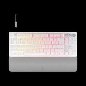 מקלדת גיימינג דגם K70 Pro TKL Hall Effect בצבע לבן מבית Corsair