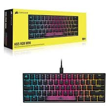 מקלדת גיימינג K65 RGB MINI מבית CORSAIR שחור