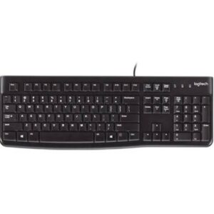 מקלדת חוטית Logitech K120 USB שחור