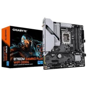 לוח אם GIGABYTE B760M GAMING PLUS WIFI DDR4 mATX LGA 1700 1GbE