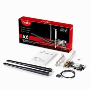 CUDY WE3000 מתאם AX3000 Wi-Fi 6 Bluetooth PCI-E