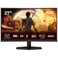 מסך קעור AOC C27G42E – קצב רענון 180Hz