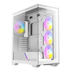 מארז לבן Antec C3 ARGB Mid-Tower ATX 4x ARGB FANS Incl Type-C