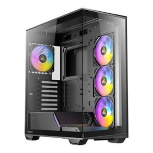 מארז שחור Antec C3 ARGB Mid-Tower ATX 4x ARGB FANS Incl Type-C