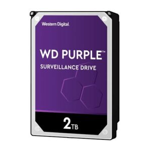 דיסק קשיח פנימי לנייח WD 2TB Purple 5400rpm 64MB 3.5 SATA III