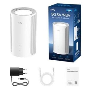 ראוטר 5G + Wi-Fi 6 במהירות AX3000 דגם Cudy P2 - צבע לבן