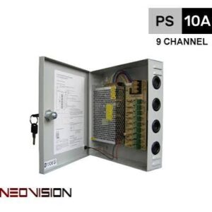 ספק כוח למצלמות 12V 10A 9CH