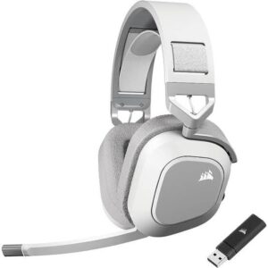 אוזניות גיימינג אלחוטיות CORSAIR HS80 MAX WIRELESS White