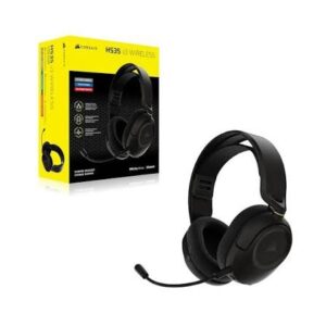 אוזניות גיימינג אלחוטיות דגם HS35 v3 Wireless בצבע שחור מבית Corsair