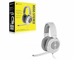 אוזניות גיימינג CORSAIR HS55 STEREO – לבן